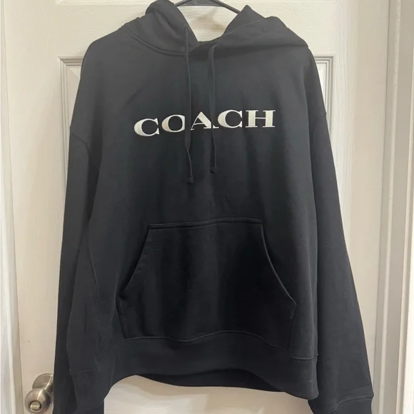 Coach Authentic Black Unisex Hoodie - Picture 4 of 6